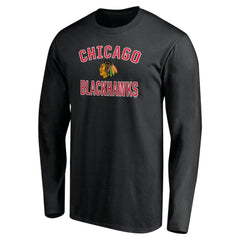 Chicago Blackhawks Victory Arch Long Sleeve T-Shirt - Black - NHL 200131634