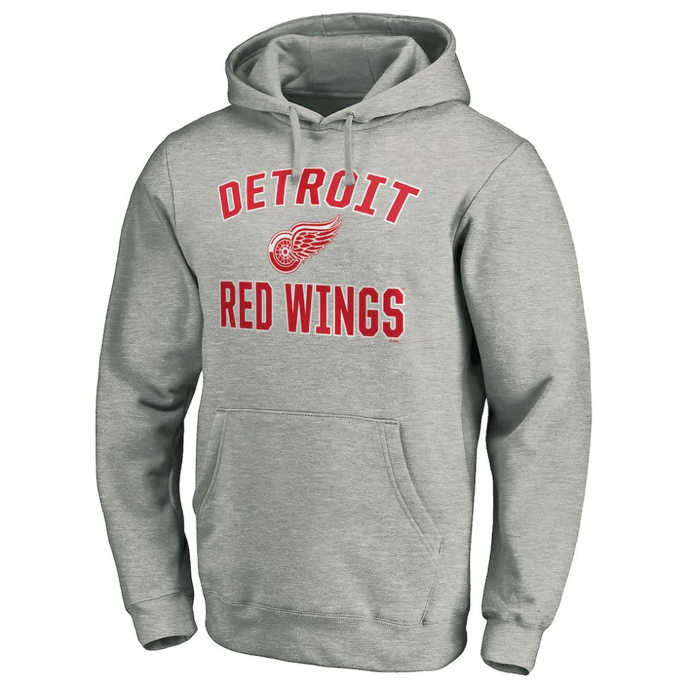 Detroit Red Wings Victory Arch Pullover Hoodie - Gray - NHL 200131639