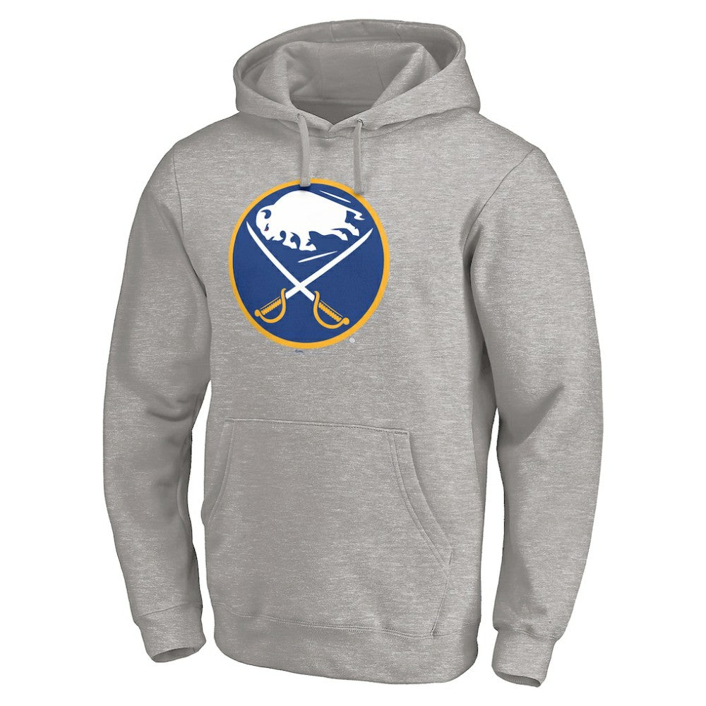Buffalo Sabres Primary Logo Pullover Hoodie - Gray - NHL 200131660