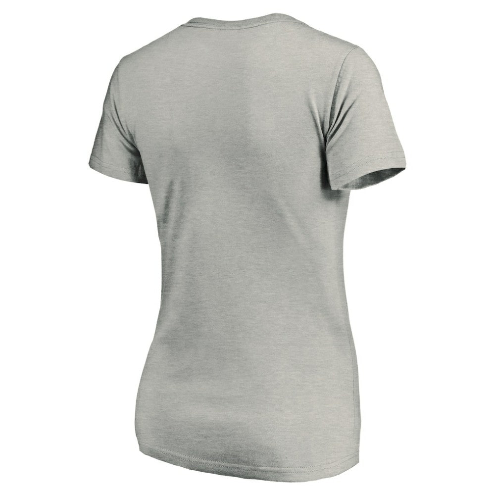 Seattle Kraken Women's Primary Logo V-Neck T-Shirt - Gray - NHL 200131667