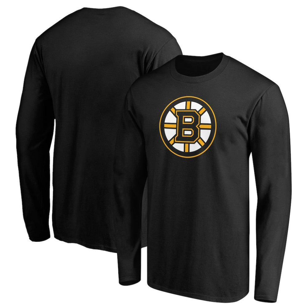Boston Bruins Primary Logo Long Sleeve T-Shirt - Black - NHL 200131720