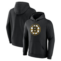 Boston Bruins Primary Logo Pullover Hoodie - Black - NHL 200131721