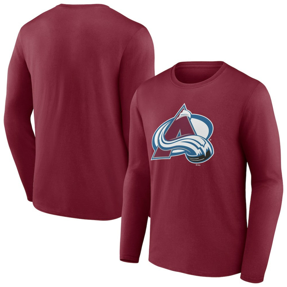 Colorado Avalanche Primary Logo Long Sleeve T-Shirt - Burgundy - NHL 200131723