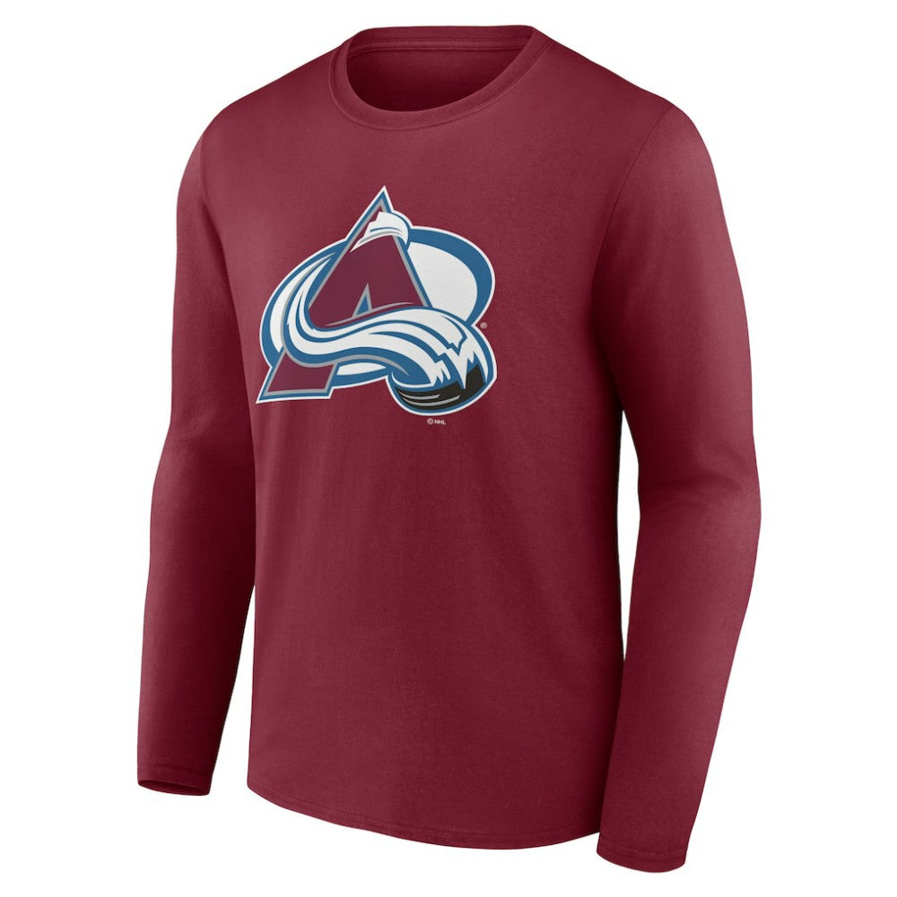Colorado Avalanche Primary Logo Long Sleeve T-Shirt - Burgundy - NHL 200131723