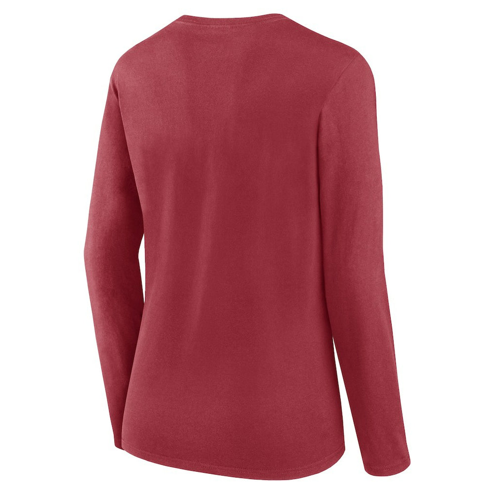 Fanatics Arizona Cardinals Women's Plus Size Foiled Play Long Sleeve T-Shirt Cardinal