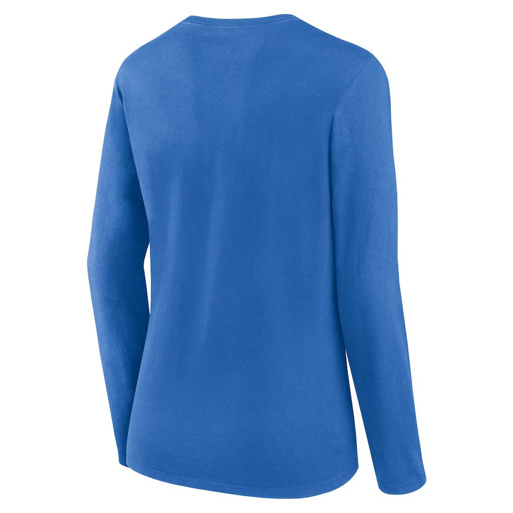 Fanatics Los Angeles Chargers Women's Plus Size Foiled Play Long Sleeve T-Shirt Powder Blue