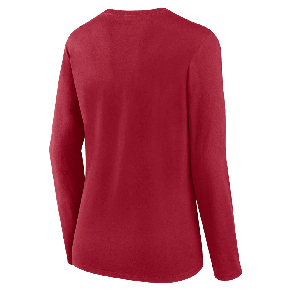 Fanatics Tampa Bay Buccaneers Women's Plus Size Foiled Play Long Sleeve T-Shirt Red