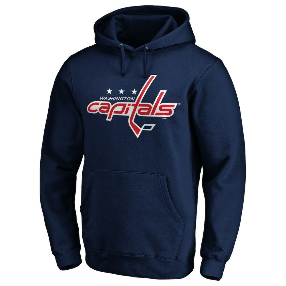 Washington Capitals Primary Logo Pullover Hoodie - Navy - NHL 200131980