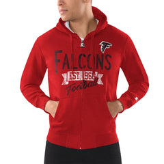 Atlanta Falcons Starter Domestic Post Season Full-Zip Hoodie Red