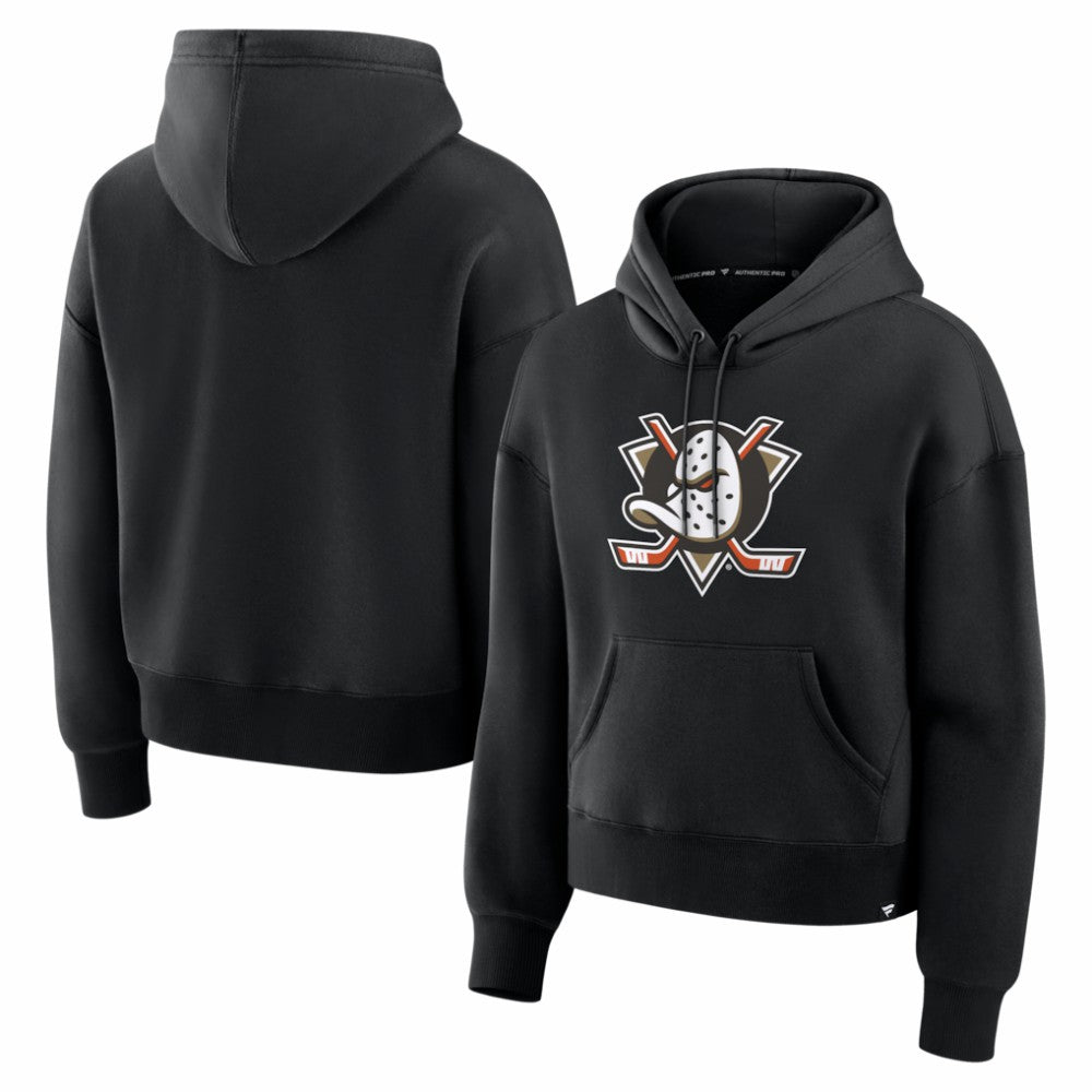 Anaheim Ducks Fanatics Women's Essential Hoodie - Black - NHL 2001332886