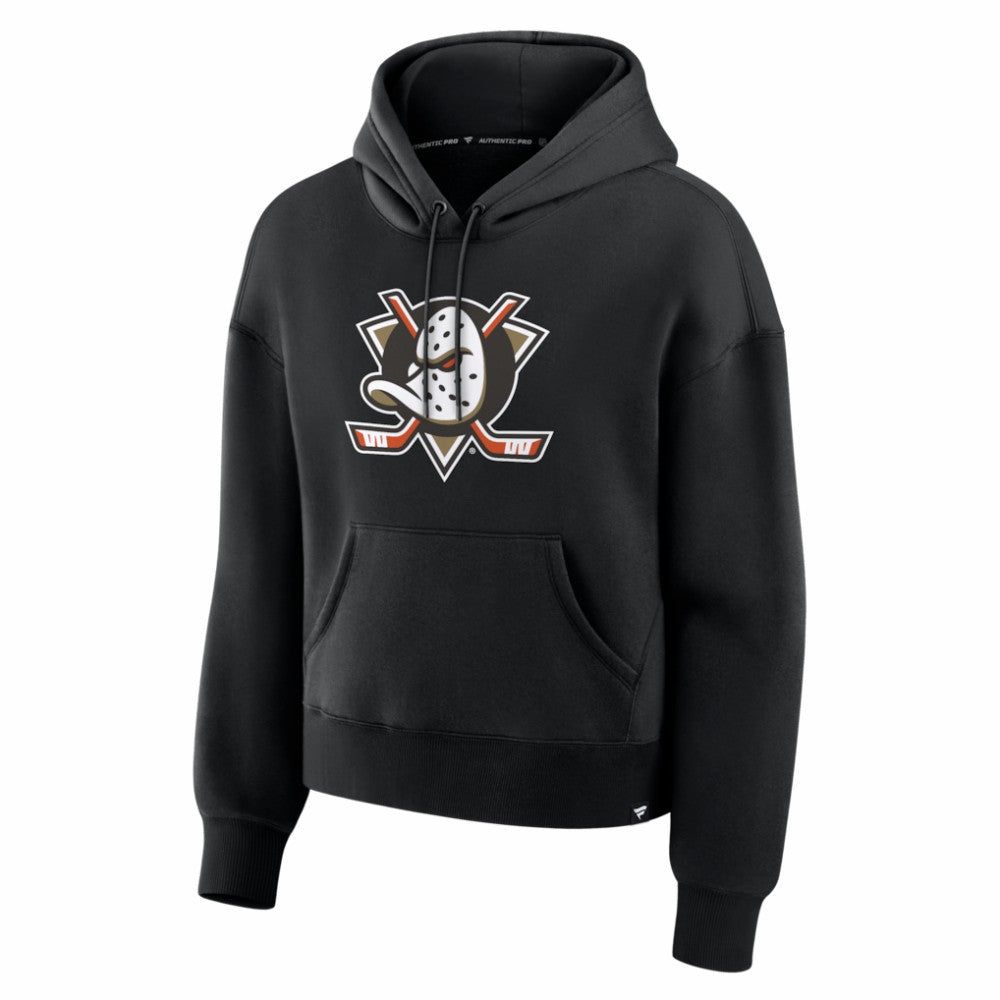 Anaheim Ducks Fanatics Women's Essential Hoodie - Black - NHL 2001332886