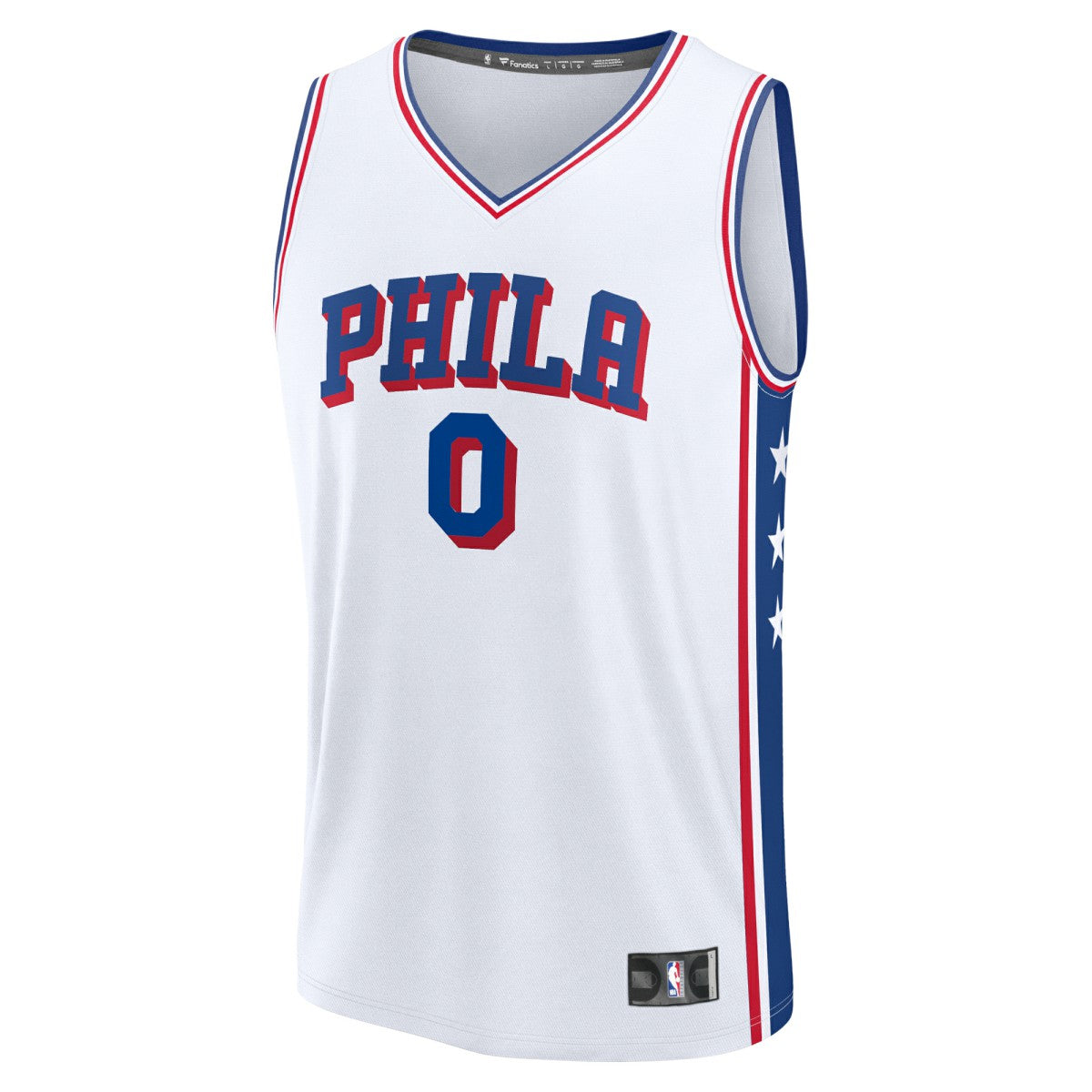 Tyrese Maxey Philadelphia 76ers Fast Break Replica Player Jersey Association Edition White | Fanatics Lifestyle