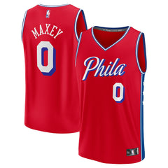 Tyrese Maxey Philadelphia 76ers Youth Fast Break Player Jersey Statement Edition Red | Fanatics for sale