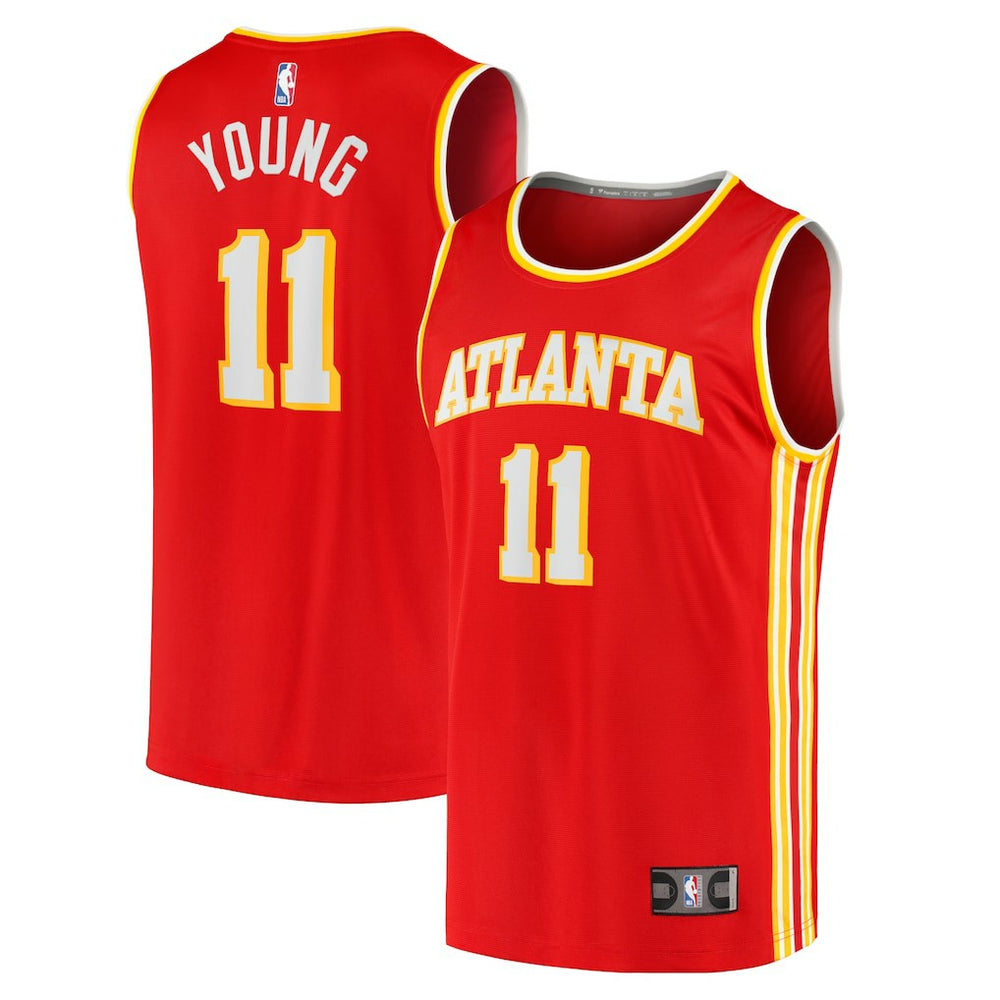 Trae Young Atlanta Hawks Fast Break Replica Jersey Icon Edition Red | Fanatics for sale