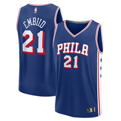 Joel Embiid Philadelphia 76ers Fast Break Replica Jersey Icon Edition Royal | Fanatics Near Me