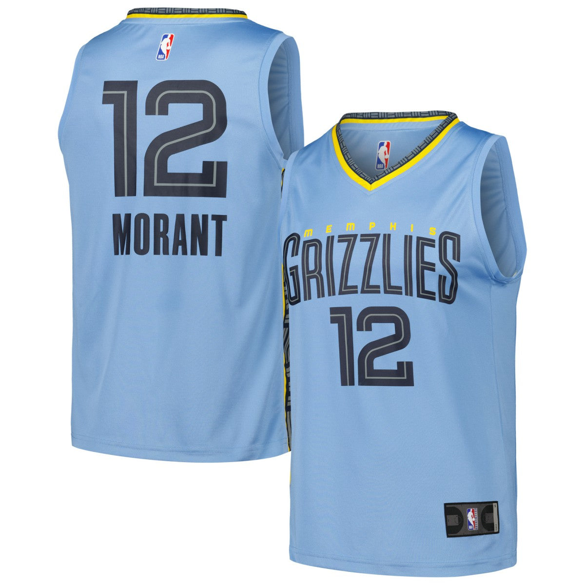 Ja Morant Memphis Grizzlies Fast Break Replica Player Jersey Statement Edition Light Blue | Fanatics US
