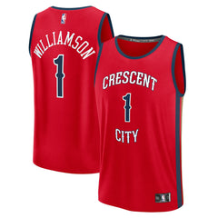 Zion Williamson New Orleans Pelicans Fast Break Replica Player Jersey Statement Edition Red | Fanatics online