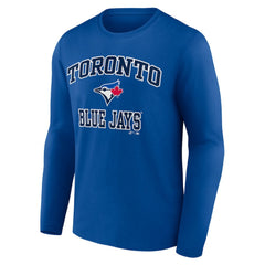 Toronto Blue Jays Logo Athletic Heart & Soul Long Sleeve T-Shirt - Royal - MLB Lifestyle