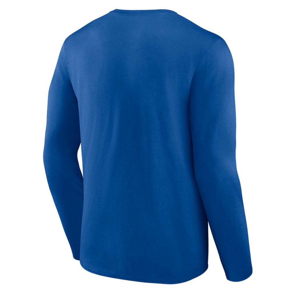 Texas Rangers Logo Athletic Heart & Soul Long Sleeve T-Shirt - Royal - MLB on Sale