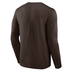 San Diego Padres Logo Athletic Heart & Soul Long Sleeve T-Shirt - Brown - MLB Discount