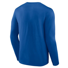 Kansas City Royals Logo Athletic Heart & Soul Long Sleeve T-Shirt - Royal - MLB Discount