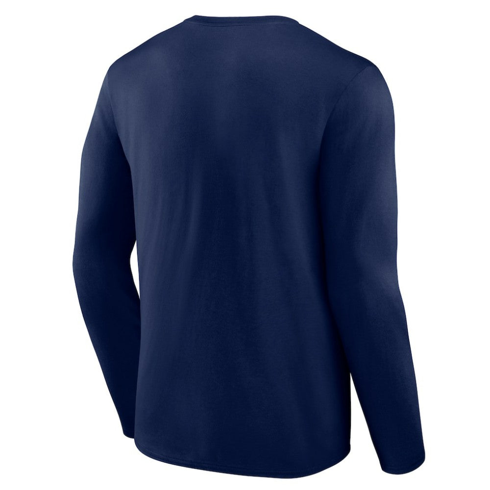 Detroit Tigers Logo Athletic Heart & Soul Long Sleeve T-Shirt - Navy - MLB Online