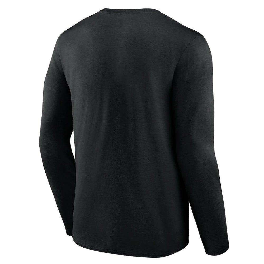 Colorado Rockies Logo Athletic Heart & Soul Long Sleeve T-Shirt - Black - MLB Discount