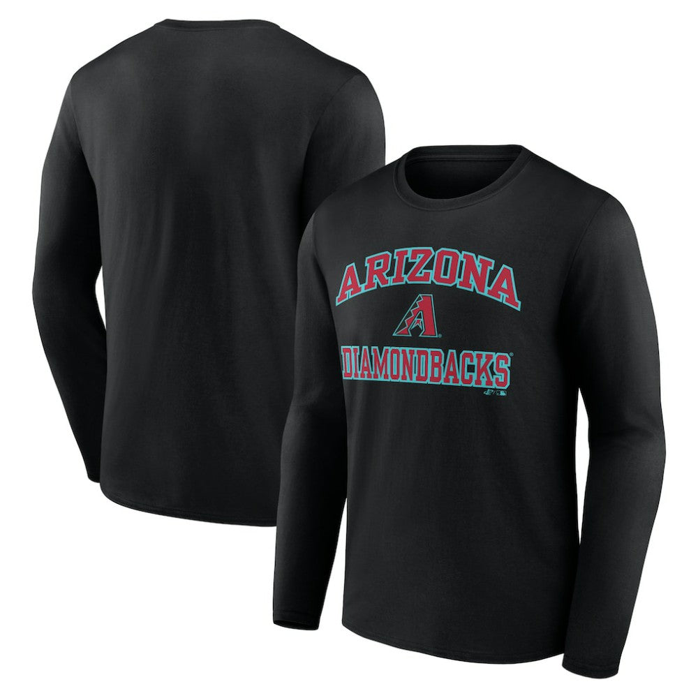 Arizona Diamondbacks Logo Athletic Heart & Soul Long Sleeve T-Shirt - Black - MLB Online