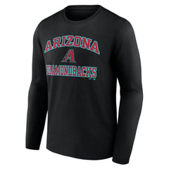 Arizona Diamondbacks Logo Athletic Heart & Soul Long Sleeve T-Shirt - Black - MLB Online