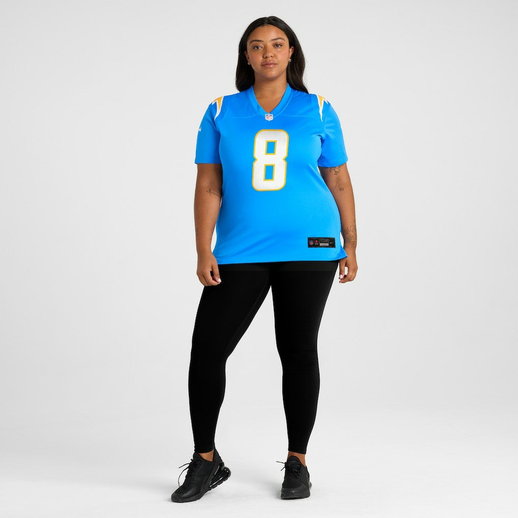 Nike Max Duggan Los Angeles Chargers Women's Team Game Jersey Powder Blue