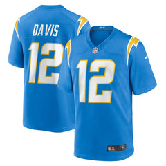 Nike Derius Davis Los Angeles Chargers Team Game Jersey Powder Blue