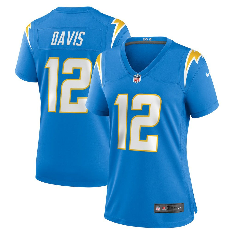 Nike Derius Davis Los Angeles Chargers Women's Team Game Jersey Powder Blue