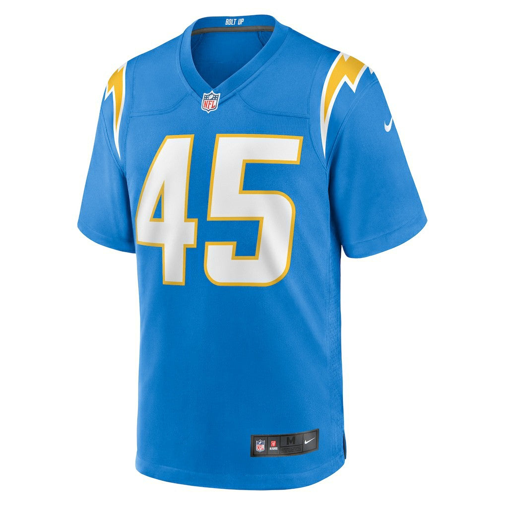 Nike Tuli Tuipulotu Los Angeles Chargers Team Game Jersey Powder Blue