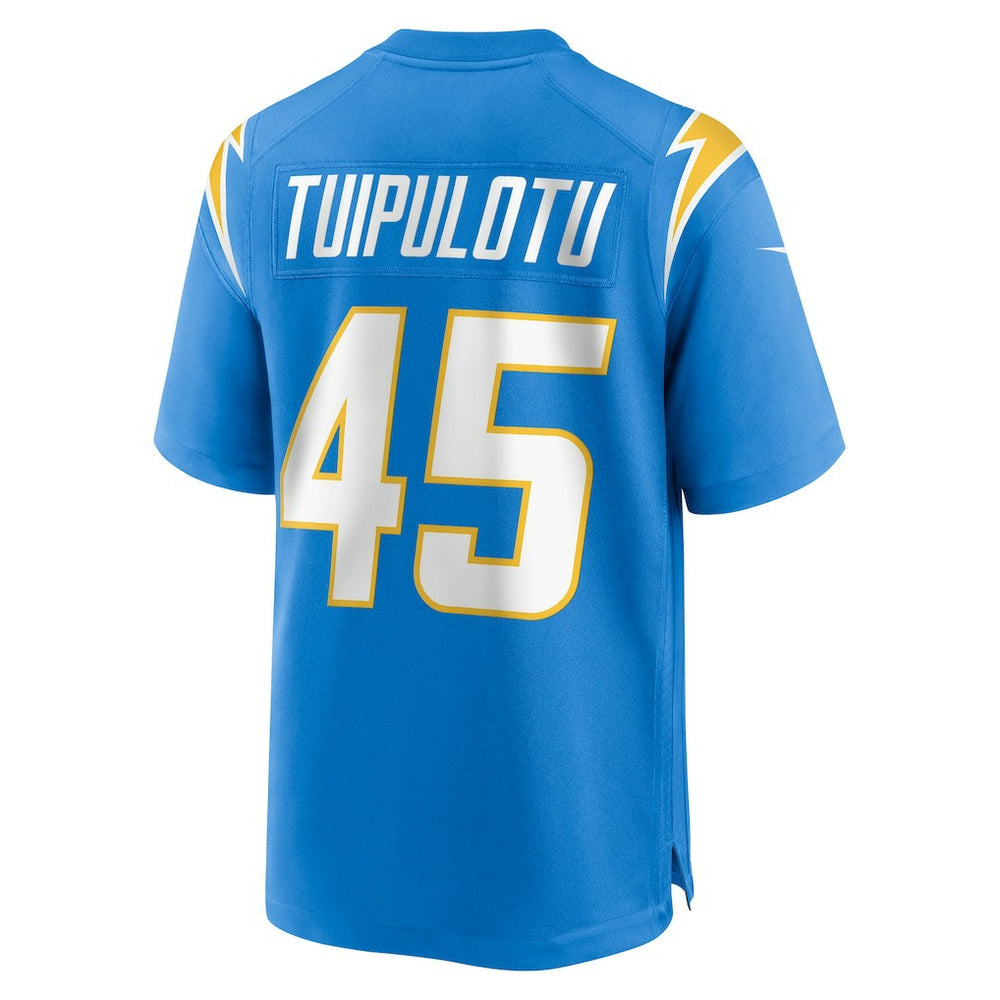 Nike Tuli Tuipulotu Los Angeles Chargers Team Game Jersey Powder Blue