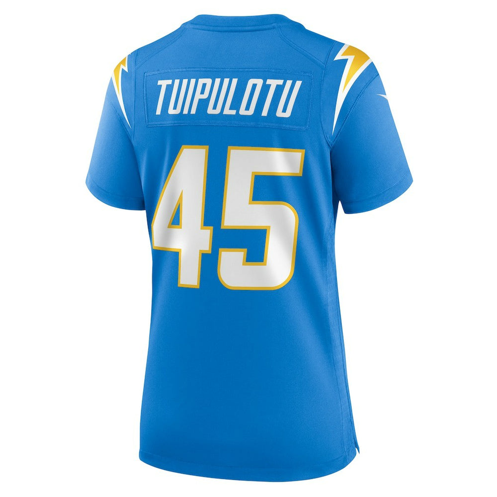 Nike Tuli Tuipulotu Los Angeles Chargers Women's Team Game Jersey Powder Blue