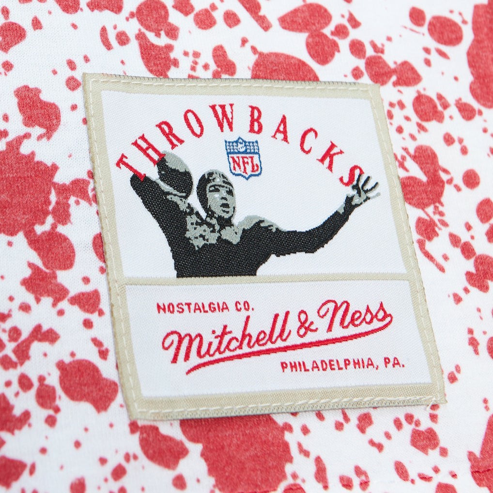 Mitchell & Ness New York Giants Big & Tall Allover Print T-Shirt White
