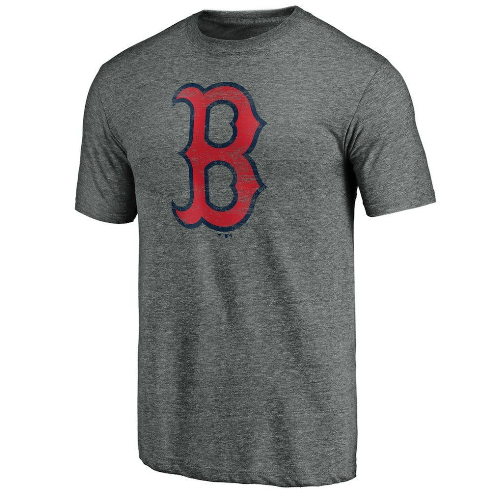 Boston Red Sox Official Logo Tri-Blend T-Shirt - Heather Gray - MLB on Sale