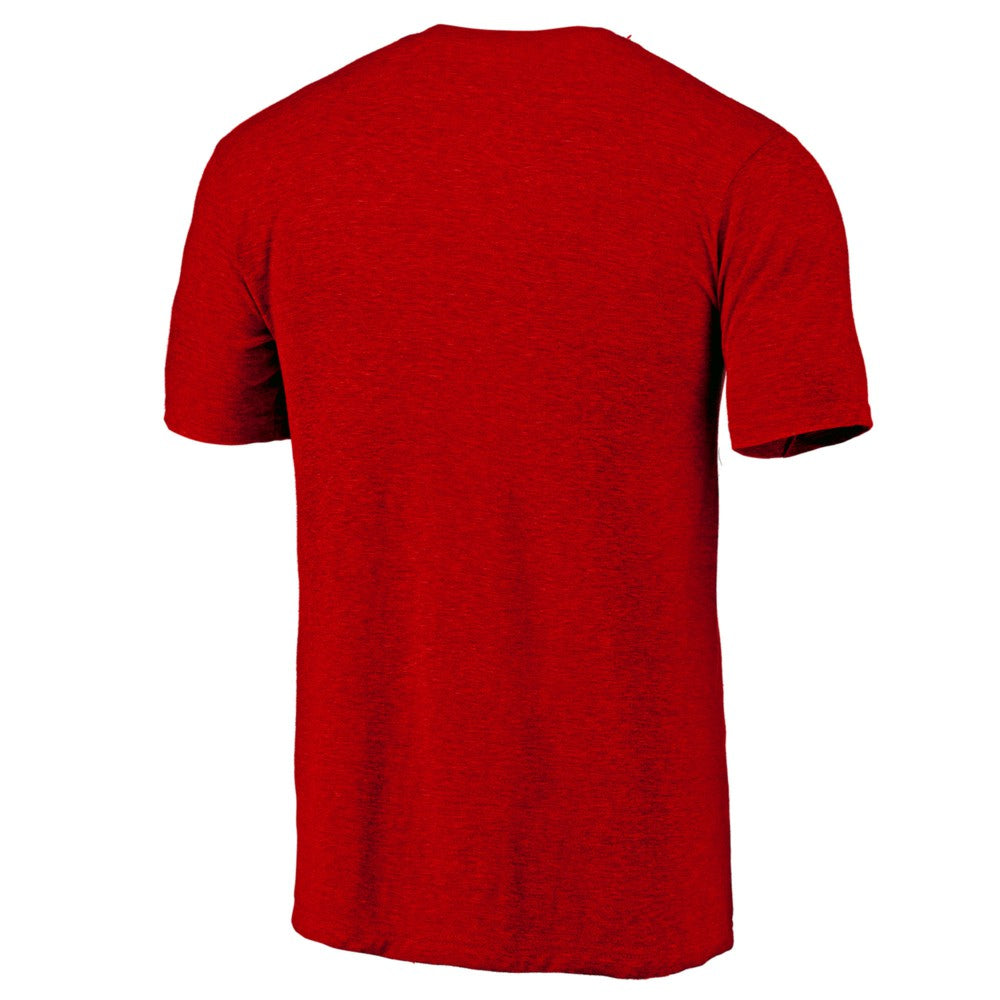 Cincinnati Reds Official Logo Tri-Blend T-Shirt - Heather Red - MLB on Sale