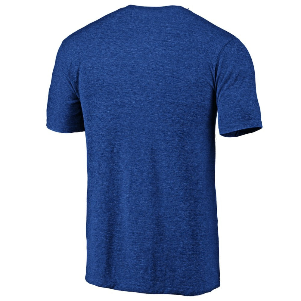 Philadelphia Phillies Official Logo Tri-Blend T-Shirt - Heather Royal - MLB Lifestyle