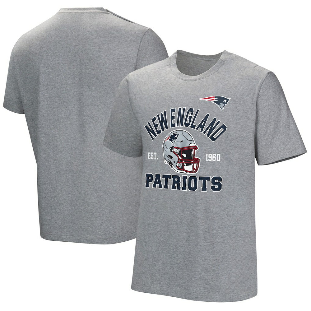 New England Patriots Tackle Adaptive T-Shirt Gray