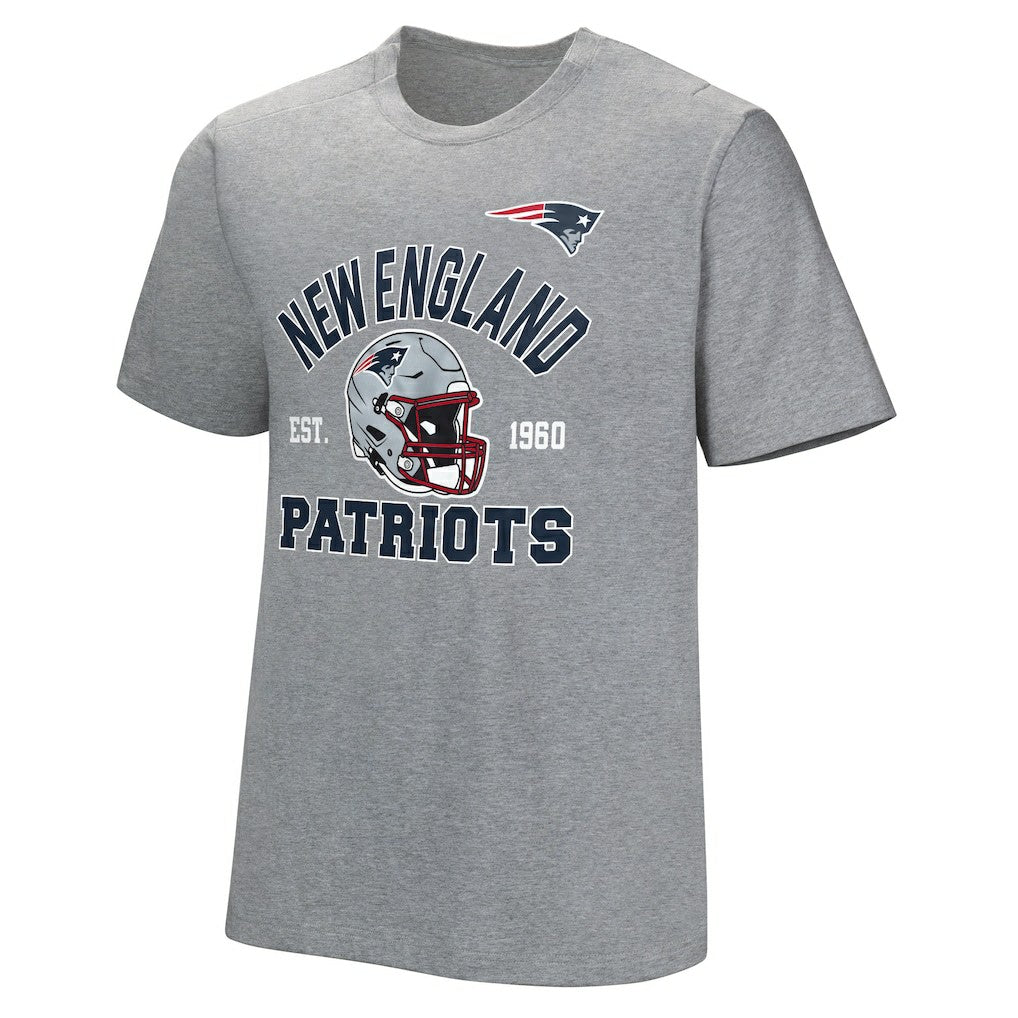 New England Patriots Tackle Adaptive T-Shirt Gray