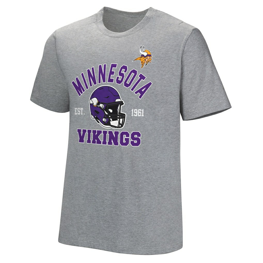 Minnesota Vikings Tackle Adaptive T-Shirt Gray