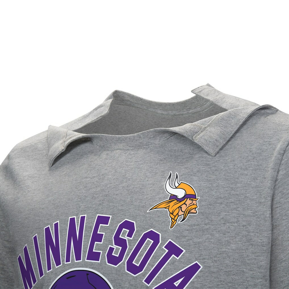 Minnesota Vikings Tackle Adaptive T-Shirt Gray