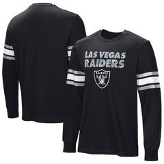 Las Vegas Raiders Hands Off Long Sleeve Adaptive T-Shirt Black