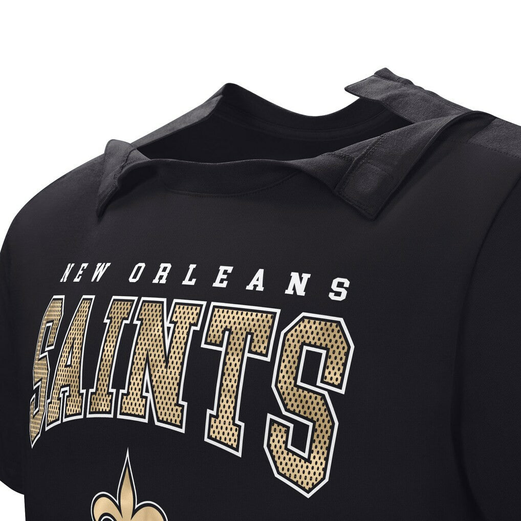 New Orleans Saints Home Team Adaptive T-Shirt Black