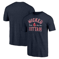 Boston Red Sox Hometown Collection Wicked Hittah Tri-Blend T-Shirt - Heather Navy - MLB on Sale