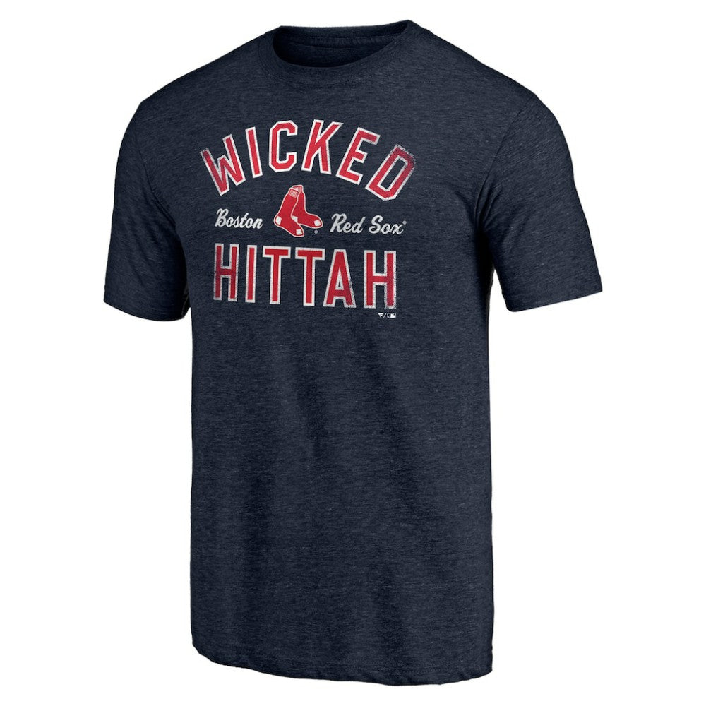 Boston Red Sox Hometown Collection Wicked Hittah Tri-Blend T-Shirt - Heather Navy - MLB on Sale
