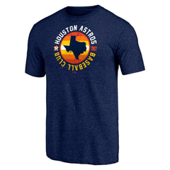 Houston Astros Hometown Collection Texas Seal Tri-Blend T-Shirt - Heather Navy - MLB Online