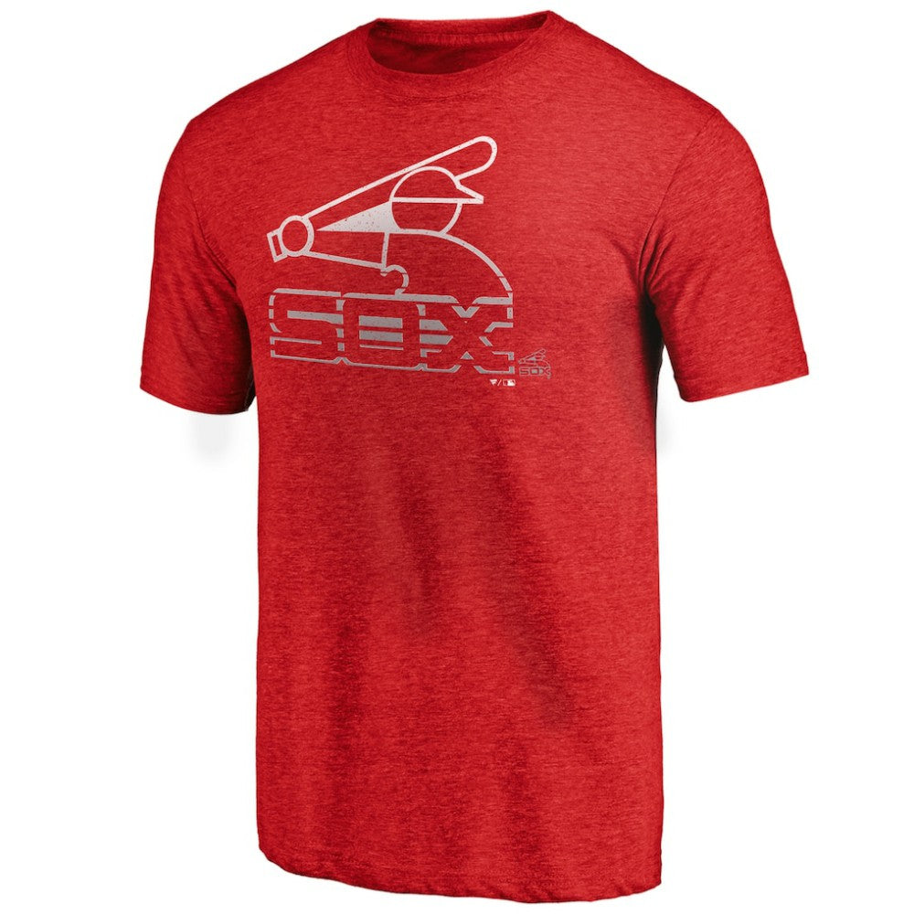 Chicago White Sox Cooperstown Collection Logo Tri-Blend T-Shirt - Heather Red - MLB Online