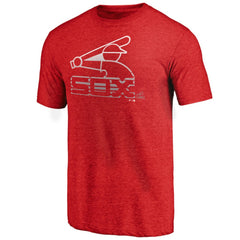 Chicago White Sox Cooperstown Collection Logo Tri-Blend T-Shirt - Heather Red - MLB Online